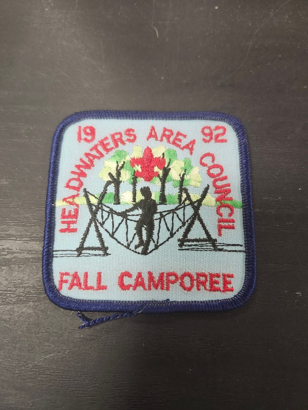 1992 Headwaters Area Council Fall Camporee Patch BSA Boy Scouts Badge Vtg Retro